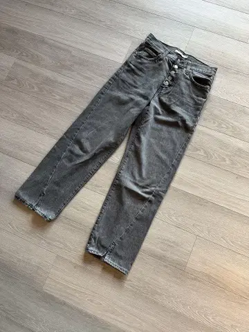 Levi's 94 BAGGY 슬릿 그레이 데님 보이프렌드