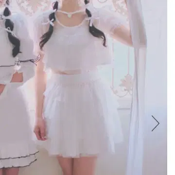 Ank Rouge 튤 티어드 셋업