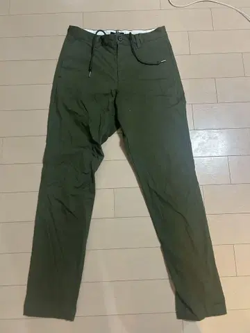 BEAMS 드로우 스트링 팬츠 M 올리브