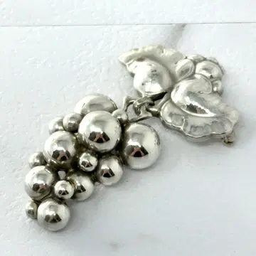 GEORG JENSEN 217B 브로치 문라이트 그레이프 리프