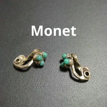 MONET 모네 귀찌 빈티지 터콰이즈 작음
