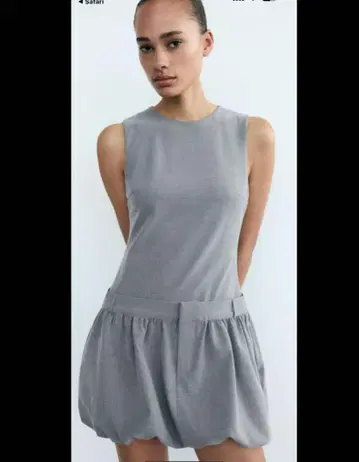 ZARA 자라 벌룬 스커트 원피스 올인원