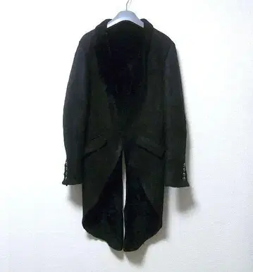 Youngmachine 야마토 머신 무스탕 가죽 자켓 코트 연미