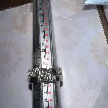 엔 작품 지혜의 고리 반지 22호 큐빅 지르코니아 4개 실버 925 반지
