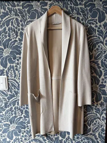 ZARA 베이지 롱 코트 S