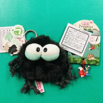 택 포함 NICI 거미 봉제 인형 마스코트 앵무새 이어폰 잭