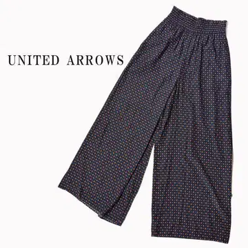 유나이티드 애로우즈 UNITED ARROWS 코몬 무늬 이지 팬츠 36