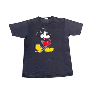 미키 80s 티셔츠 USA 빈티지 디즈니 파랑 택