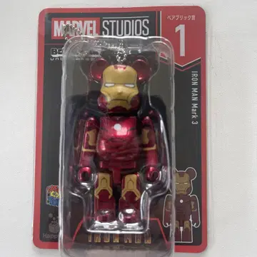 MARVEL 베어브릭 아이언맨 마크 3 미개봉 happy 복권