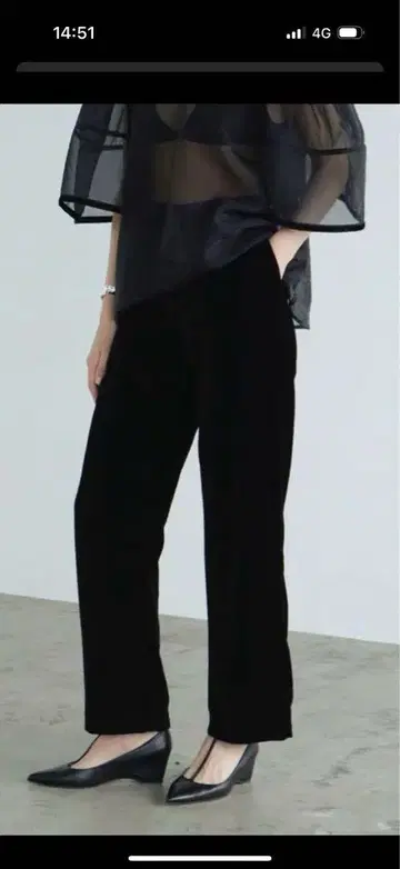 CLANE 벨로 어택 와이드 팬츠 블랙 1 사이즈