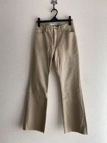 FRAMeWORK DENIM 스트레이트 플레어 팬츠 베이지 38