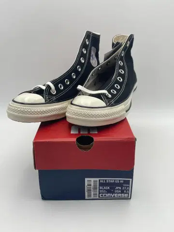 미사용 새상품 CONVERSE 컨버스 올스타 BLACK 27cm