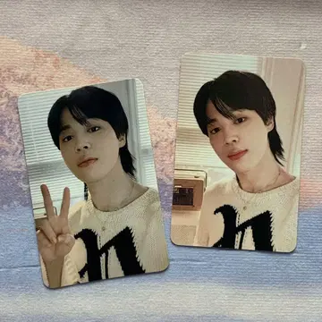 BTS 지민 FACE 랜덤 한정판 유니버셜 공개방송 2장 트레이딩 카드