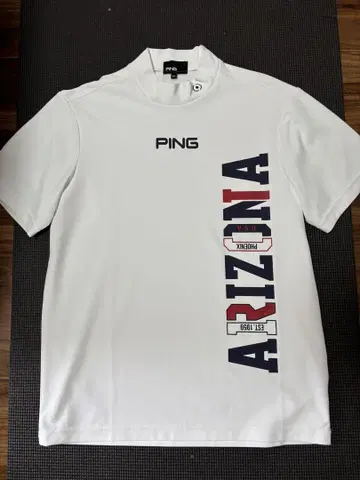 PING ARIZONA 패턴 하이넥 셔츠 M 사이즈 화이트