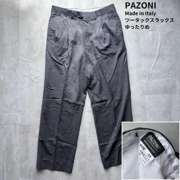 [ PAZONI ] Made in Italy 울 투 턱 슬랙스 W33