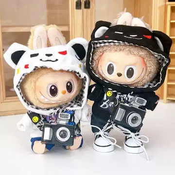 [당일 발송] 러브브 옷 갈아입기 봉제 인형  의류 2세트 화이트 후드티