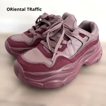 ORiental TRaffic 나일론 테이프 통굽 스니커즈 24.5cm