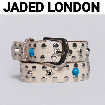 JADED LONDON Starstud 벨트 화이트