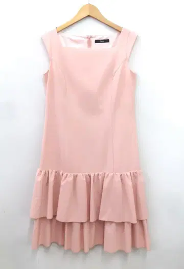 새상품급 Rene 르네 밑단 프릴 슬리브리스 원피스