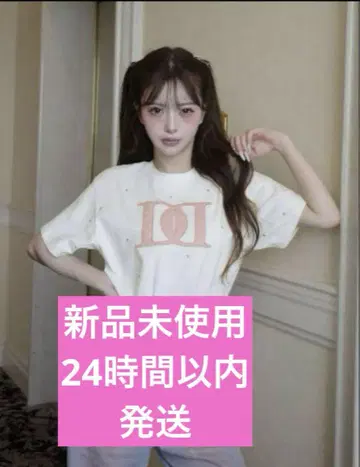 다리치 darich 퀼팅 아플리케 비쥬 T셔츠