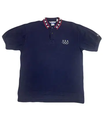 레어 90s champion 애틀랜타 올림픽 피케 셔츠 USA