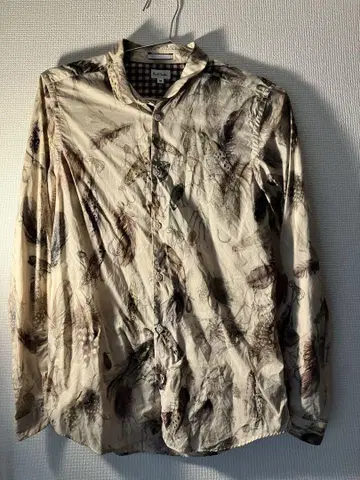 PaulSmith 폴스미스 물고기와 깃털 프린트 긴팔 셔츠