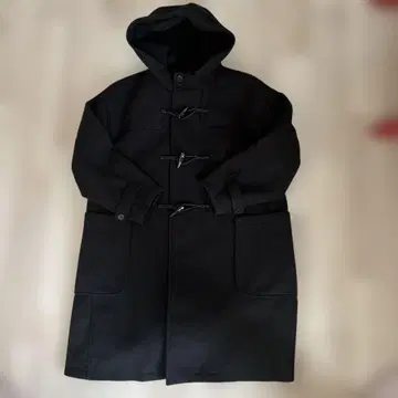 FORME 히가시하라 아키 후드 부착 더플 코트 사이즈 0 블랙
