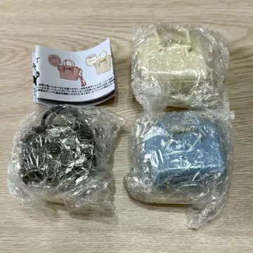 질스튜어트 미니 비쥬 로얄 토트 키링 가챠 3종 세트