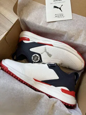 PUMA IGNITE 골프화 화이트/네이비/레드