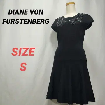 DIANE VON FURSTENBERG 원피스 비쥬 블랙 S