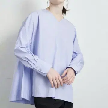 새상품급 엘렌딕 ELENDEEK 코튼 백 플레어 블라우스