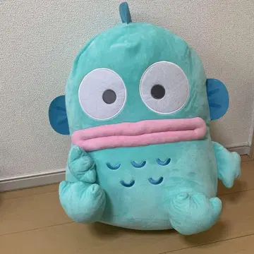스카이블루 물고기 캐릭터 봉제 인형
