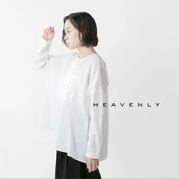 heavenly 헤븐리 코튼 크로스 턱 블라우스