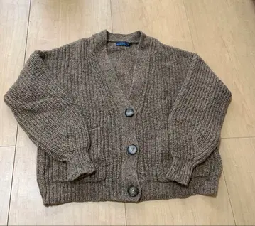 폴로 랄프로렌 브라운 리브 가디건