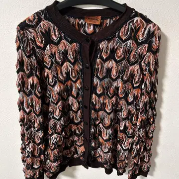 MISSONI 파도 무늬 니트 가디건