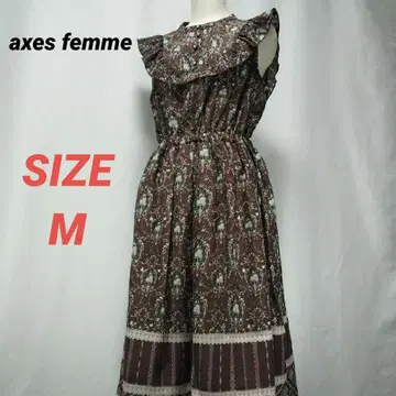 axes femme 엑시즈팜 꽃무늬 롱 원피스 슬리브리스 올 패턴