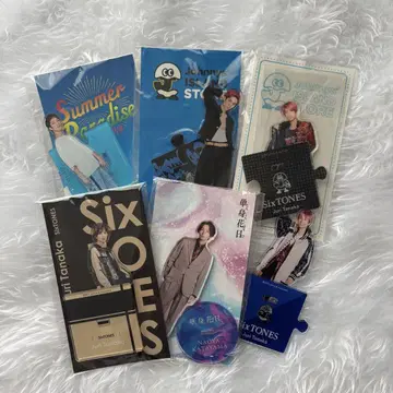 SixTONES 다나카 주루 아크릴 스탠드, 포토 카드, 골판지 세트