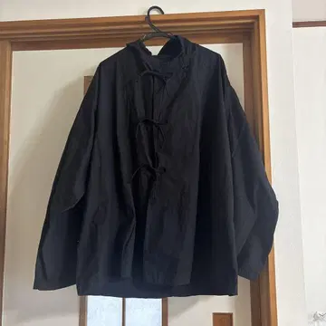 자켓 후드 부착 블랙