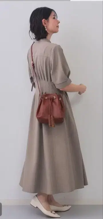 태슬 복조리 디자인 미니 숄더백