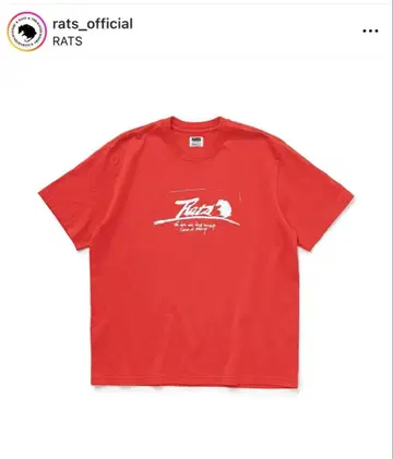 RATS 레드 티셔츠