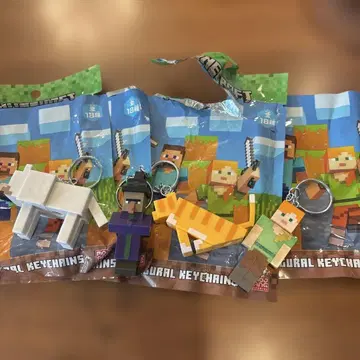 Minecraft 캐릭터 키링 세트