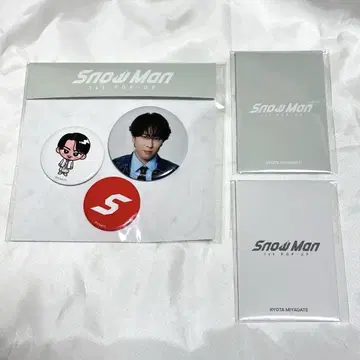 SnowMan POPUP 캔뱃지 트레이딩 카드 세트 미야타테 료타