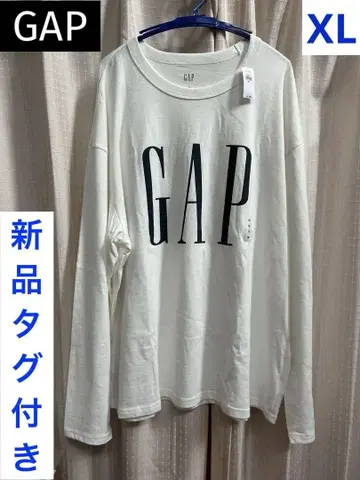 새상품 미사용 GAP 롱 슬리브 T셔츠 XL 화이트 롱티