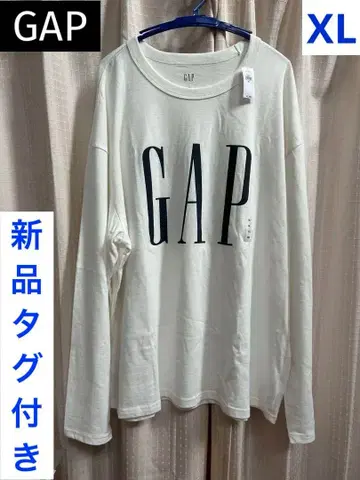 새상품 미사용 GAP 롱 슬리브 T셔츠 XL 화이트 롱티