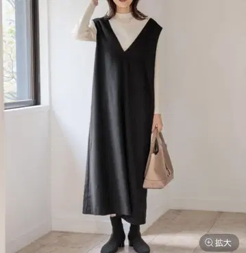 글로벌 워크 2way 울 라이크 점프 스커트