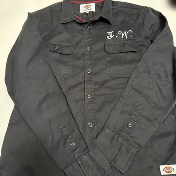 Dickies 워크 셔츠 자수 백도 자수 있음 L 사이즈