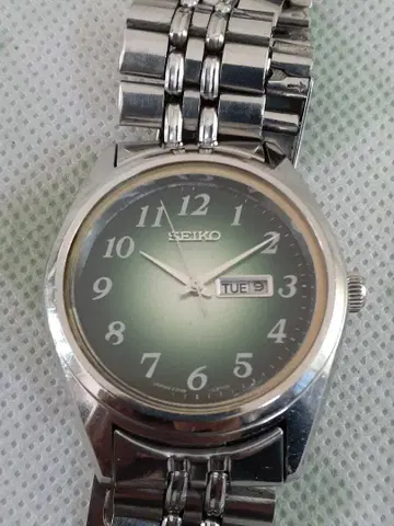 SEIKO 자동 와인딩 시계 그린 다이얼