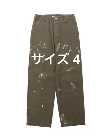 WASHED BAGGY SATIN BLEACHED BAKER PANTS