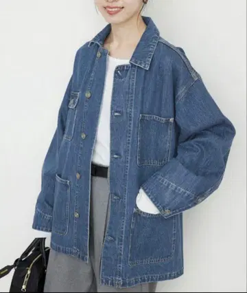 새상품 SLOB IENA 데님 커버올 블루