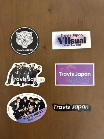 TravisJapan 트라자 왈츠 스티커 집합 로고 6장 세트